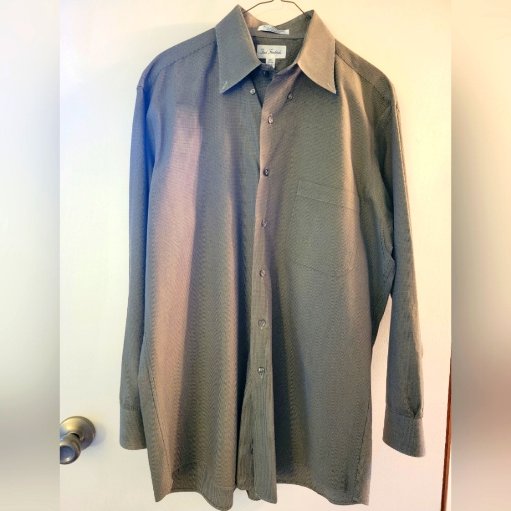 Men's Paul Frederick Long Sleeve Button Front Shirt